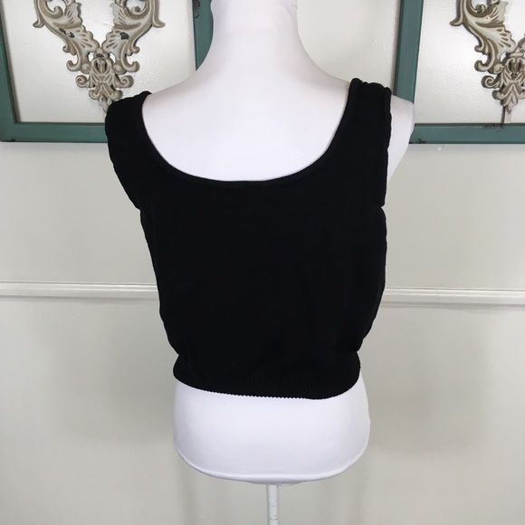 St, John Basics Black Cropped Tank  Medium - Picture 4 of 6